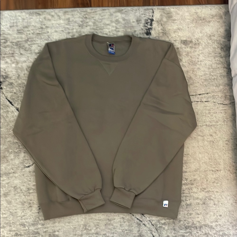Russell Athletic Olive Crewneck Sweater